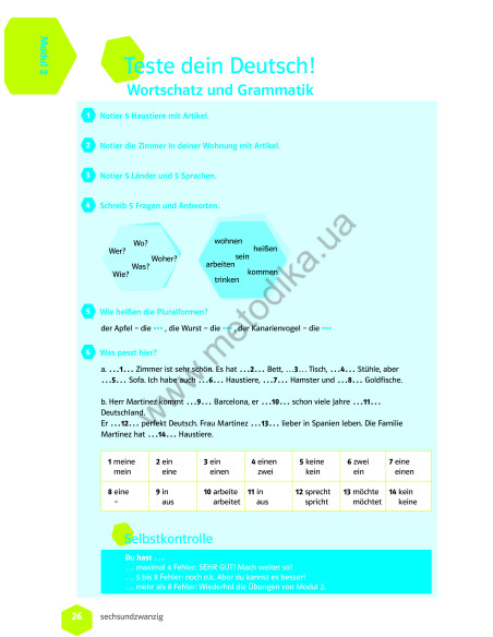 Wir neu A 1.2 Lehrbuch und Arbeitsbuch - підручник і робочий зошит - фото 21