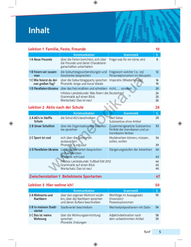 Parallelen 7 neu. Підручник для 7-го класу ЗНЗ (3-й рік навчання, 2-га іноземна мова) - фото 6 Parallelen 7 neu. Підручник для 7-го класу ЗНЗ (3-й рік навчання, 2-га іноземна мова) - фото 6
