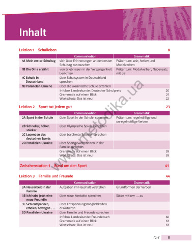 Parallelen 8. Підручник для 8-го класу ЗНЗ (4-й рік навчання, 2-га іноземна мова) - фото 6 Parallelen 8. Підручник для 8-го класу ЗНЗ (4-й рік навчання, 2-га іноземна мова) - фото 6