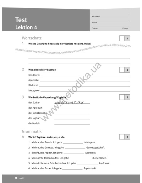 Parallelen 7 neu. Тести для 7-го класу ЗНЗ (3-й рік навчання, 2-га іноземна мова) - фото 13