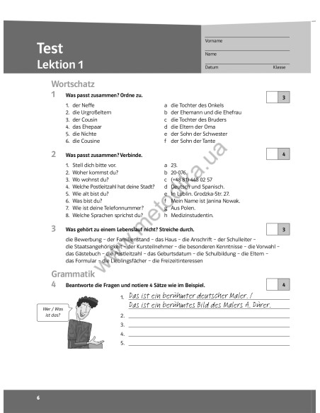 Parallelen 9. Тести для 9-го класу ЗНЗ (5-й рік навчання, 2-га іноземна мова) - фото 7
