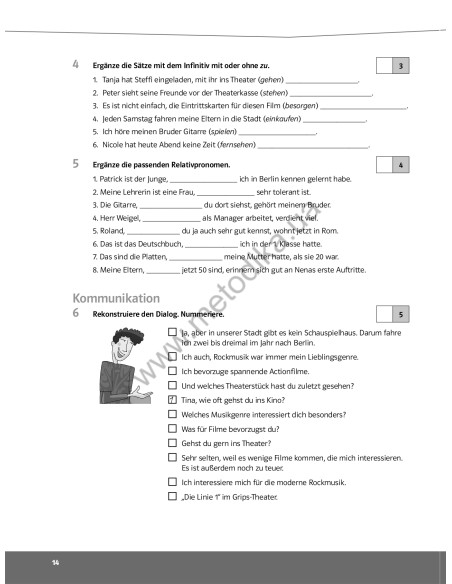 Parallelen 9. Тести для 9-го класу ЗНЗ (5-й рік навчання, 2-га іноземна мова) - фото 15