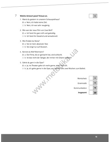 Parallelen 9. Тести для 9-го класу ЗНЗ (5-й рік навчання, 2-га іноземна мова) - фото 16