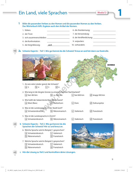 Аspekte junior. Mittelstufe Deutsch. Ubungsbuch B2 - робочий зошит - фото 12