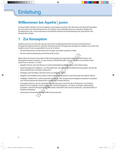 Аspekte junior. Mittelstufe Deutsch. Lehrerhandbuch B1 plus - книга вчителя - фото 5 Аspekte junior. Mittelstufe Deutsch. Lehrerhandbuch B1 plus - книга вчителя - фото 5