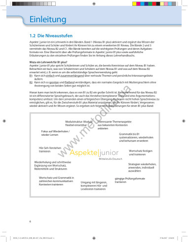 Аspekte junior. Mittelstufe Deutsch. Lehrerhandbuch B1 plus - книга вчителя - фото 7 Аspekte junior. Mittelstufe Deutsch. Lehrerhandbuch B1 plus - книга вчителя - фото 7