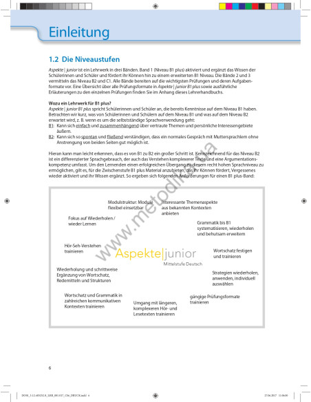 Аspekte junior. Mittelstufe Deutsch. Lehrerhandbuch B1 plus - книга вчителя - фото 7 Аspekte junior. Mittelstufe Deutsch. Lehrerhandbuch B1 plus - книга вчителя - фото 7