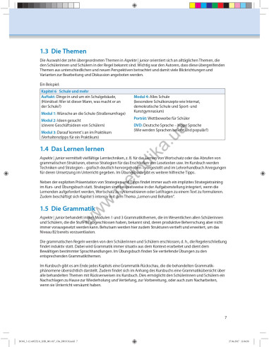 Аspekte junior. Mittelstufe Deutsch. Lehrerhandbuch B1 plus - книга вчителя - фото 8 Аspekte junior. Mittelstufe Deutsch. Lehrerhandbuch B1 plus - книга вчителя - фото 8