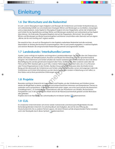 Аspekte junior. Mittelstufe Deutsch. Lehrerhandbuch B1 plus - книга вчителя - фото 9 Аspekte junior. Mittelstufe Deutsch. Lehrerhandbuch B1 plus - книга вчителя - фото 9