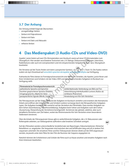 Аspekte junior. Mittelstufe Deutsch. Lehrerhandbuch B1 plus - книга вчителя - фото 16 Аspekte junior. Mittelstufe Deutsch. Lehrerhandbuch B1 plus - книга вчителя - фото 16