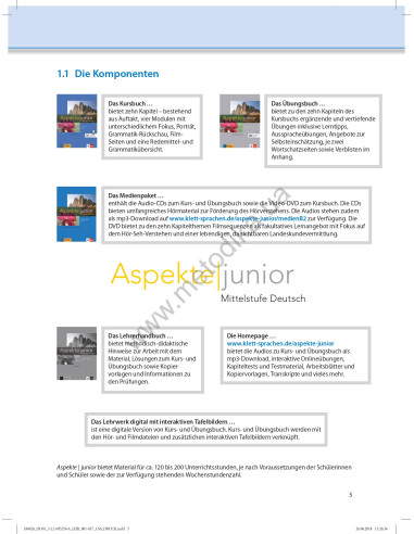 Аspekte junior. Mittelstufe Deutsch. Lehrerhandbuch B2 - книга вчителя - фото 6