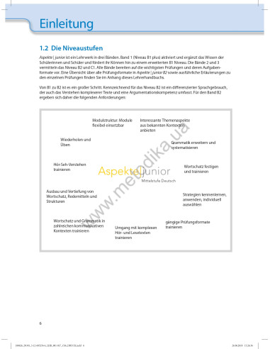 Аspekte junior. Mittelstufe Deutsch. Lehrerhandbuch B2 - книга вчителя - фото 7