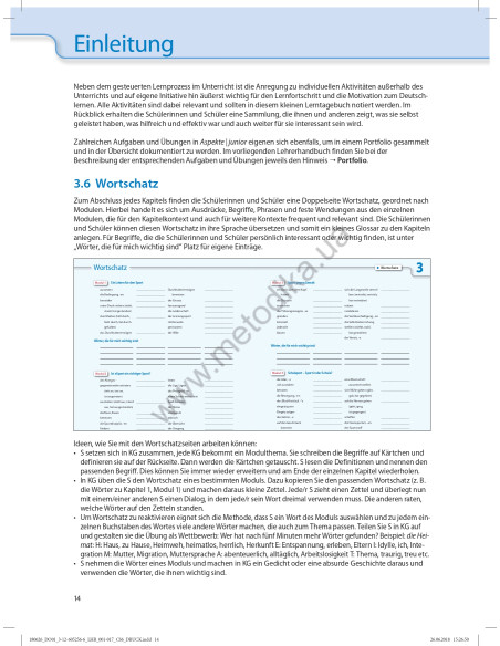 Аspekte junior. Mittelstufe Deutsch. Lehrerhandbuch B2 - книга вчителя - фото 15