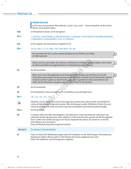 Аspekte junior. Mittelstufe Deutsch. Lehrerhandbuch B2 - книга вчителя - фото 25