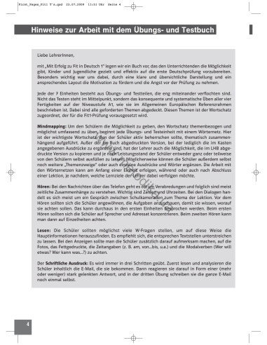 Mit Erfolg zu Fit in Deutsch 1. Lehrerhandbuch - книга вчителя - фото 5