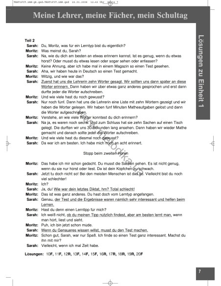 Mit Erfolg zu Fit in Deutsch 2. Lehrerhandbuch - книга вчителя - фото 8 Mit Erfolg zu Fit in Deutsch 2. Lehrerhandbuch - книга вчителя - фото 8