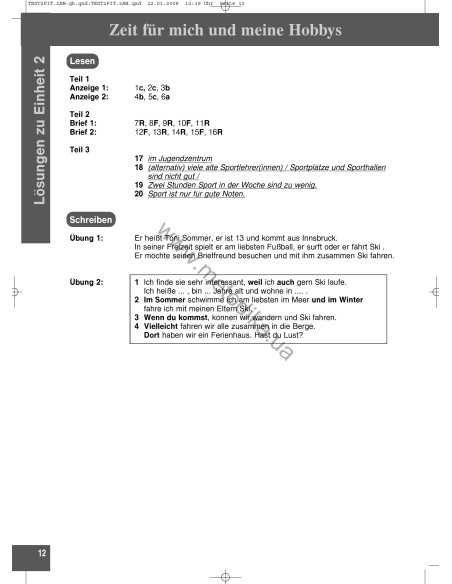 Mit Erfolg zu Fit in Deutsch 2. Lehrerhandbuch - книга вчителя - фото 13 Mit Erfolg zu Fit in Deutsch 2. Lehrerhandbuch - книга вчителя - фото 13