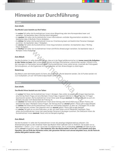 So geht's noch besser zum Goethe-/ÖSD-Zertifikat B1. Lehrerhandbuch zum - книга вчителя Testbuch - фото 5 So geht's noch besser zum Goethe-/ÖSD-Zertifikat B1. Lehrerhandbuch zum - книга вчителя Testbuch - фото 5