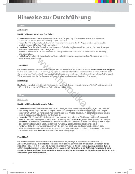 So geht's noch besser zum Goethe-/ÖSD-Zertifikat B1. Lehrerhandbuch zum - книга вчителя Testbuch - фото 5 So geht's noch besser zum Goethe-/ÖSD-Zertifikat B1. Lehrerhandbuch zum - книга вчителя Testbuch - фото 5