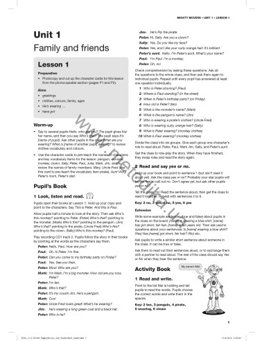 Delta Young Learners English. Mighty Movers Teacher's Book - навчальний посібник - фото 8