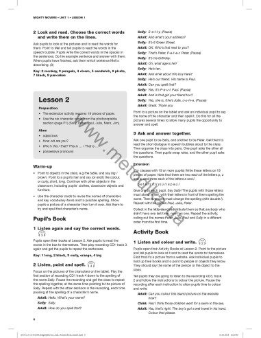 Delta Young Learners English. Mighty Movers Teacher's Book - навчальний посібник - фото 9