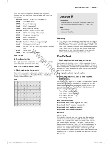 Delta Young Learners English. Mighty Movers Teacher's Book - навчальний посібник - фото 12