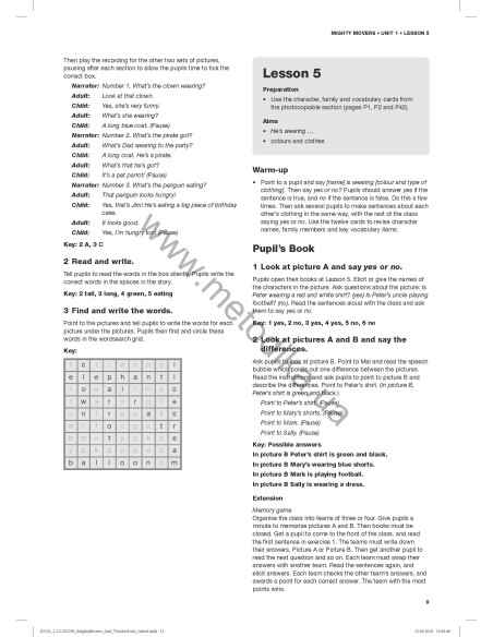 Delta Young Learners English. Mighty Movers Teacher's Book - навчальний посібник - фото 12