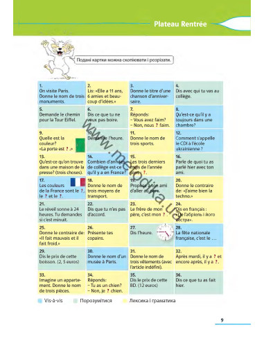 À la découverte du français 6. Підручник для 6-го класу ЗНЗ (2-й рік навчання, 2-га іноземна мова) - фото 10 À la découverte du français 6. Підручник для 6-го класу ЗНЗ (2-й рік навчання, 2-га іноземна мова) - фото 10