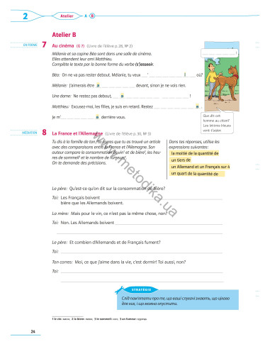 À la découverte du français 8. Робочий зошит для 8-го класу ЗНЗ (4-й рік навчання, 2-га іноземна мова) - фото 25 À la découverte du français 8. Робочий зошит для 8-го класу ЗНЗ (4-й рік навчання, 2-га іноземна мова) - фото 25