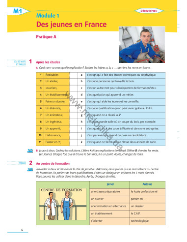 À la découverte du français 9. Робочий зошит для 9-го класу ЗНЗ (5-й рік навчання, 2-га іноземна мова) - фото 7 À la découverte du français 9. Робочий зошит для 9-го класу ЗНЗ (5-й рік навчання, 2-га іноземна мова) - фото 7