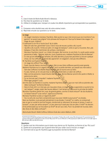 À la découverte du français 9. Робочий зошит для 9-го класу ЗНЗ (5-й рік навчання, 2-га іноземна мова) - фото 26 À la découverte du français 9. Робочий зошит для 9-го класу ЗНЗ (5-й рік навчання, 2-га іноземна мова) - фото 26