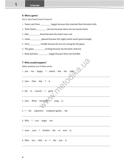 Joy of English 7. Тести для 7-го класу ЗНЗ (3-й рік навчання, 2-га іноземна мова) - фото 7 Joy of English 7. Тести для 7-го класу ЗНЗ (3-й рік навчання, 2-га іноземна мова) - фото 7