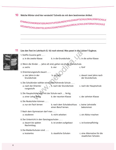 Parallelen 8 neu. Робочий зошит для 8-го класу ЗНЗ (4-й рік навчання, 2-га іноземна мова) - фото 9